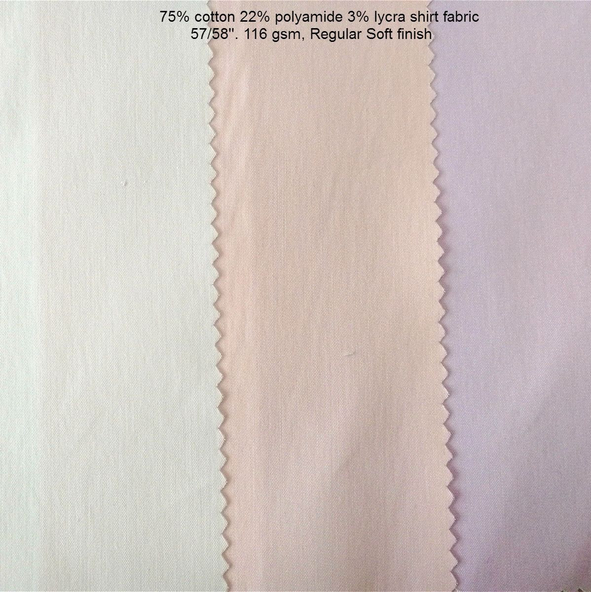 Cotton Polyamide Lycra Shirt Fabric – Soft Finish