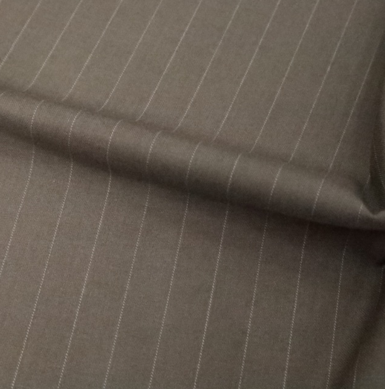 Premium Polyester Viscose Spandex Striped Suiting Fabric for Thobe Dress
