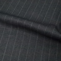 Premium Polyester Viscose Spandex Striped Suiting Fabric for Thobe Dress