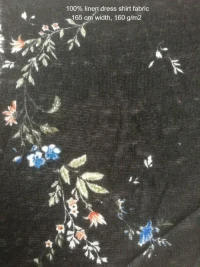 100% Linen Knit Fabric for Dress Shirt