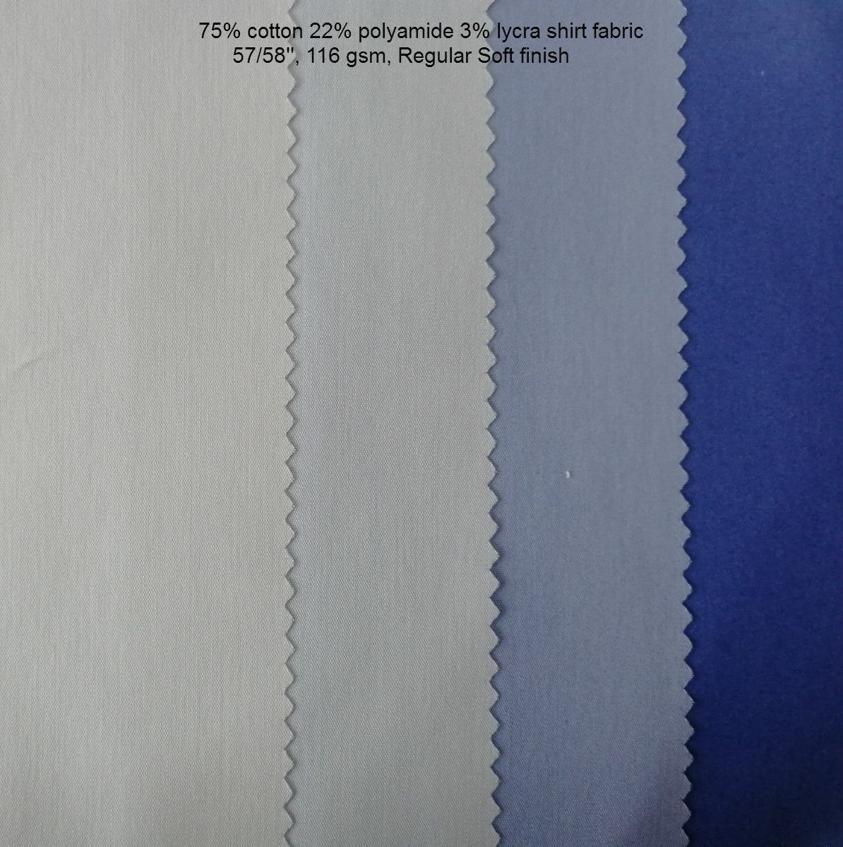 Cotton Polyamide Lycra Shirt Fabric – Soft Finish