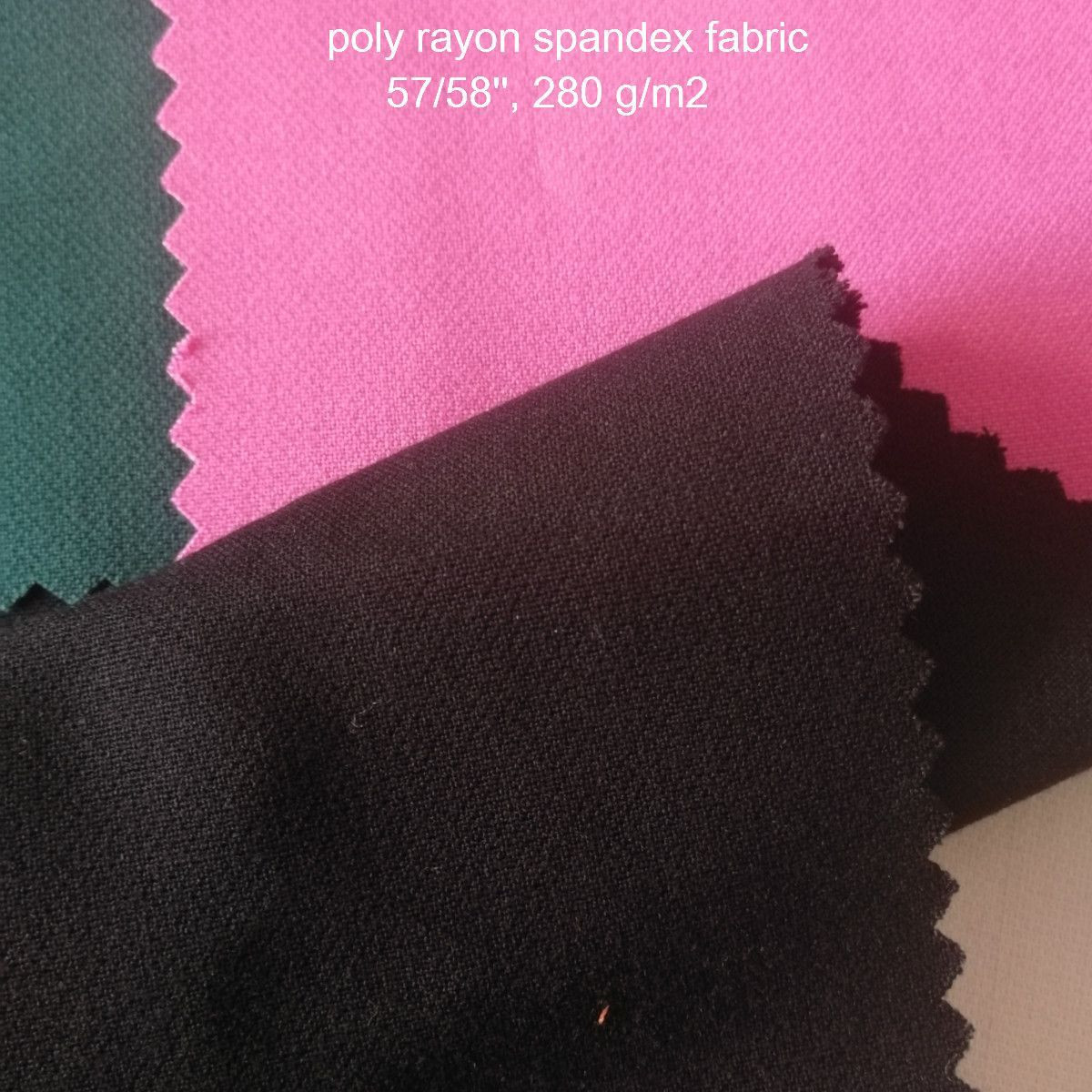 Premium Polyester Rayon Stretch Jersey Fabric for Dressmaking 270 to 310 GSM